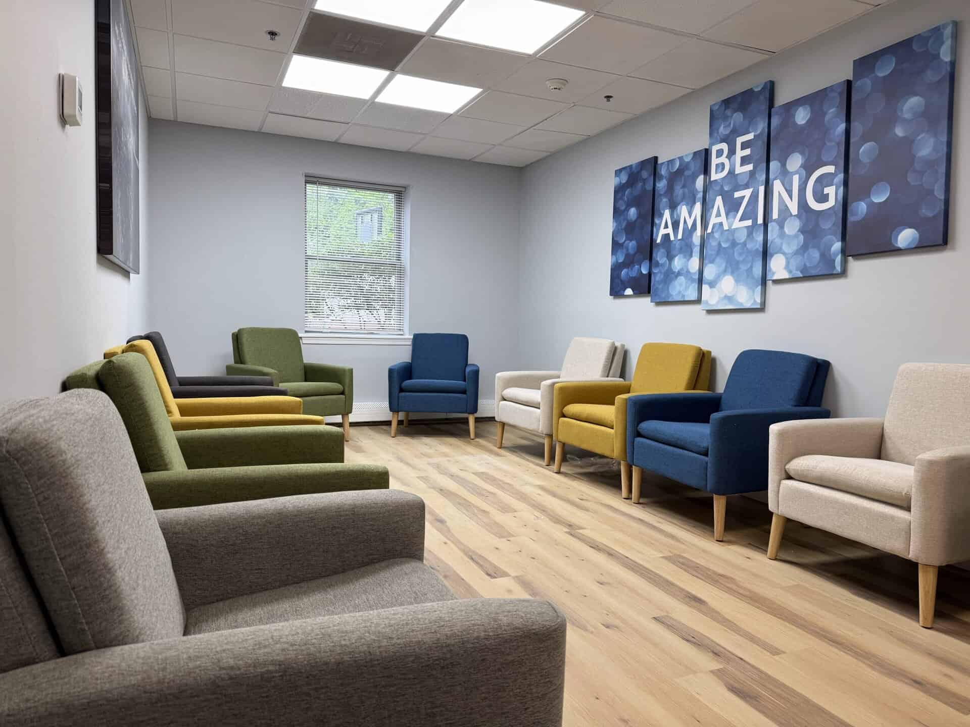 Maplewood addiction treatment center NJ residential room